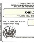 Tarjeta NIT 